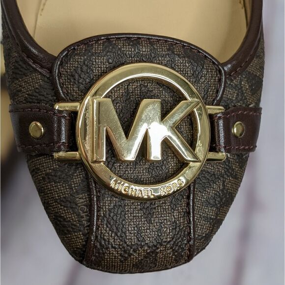 Michael Kors Fulton Studded Logo Moccasin Flats - Picture 2 of 13